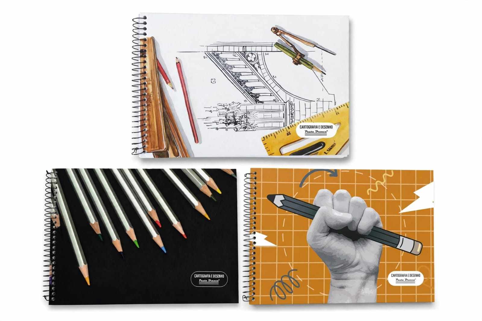 CADERNO CARTOGRAFIA PAUTA BRANCA